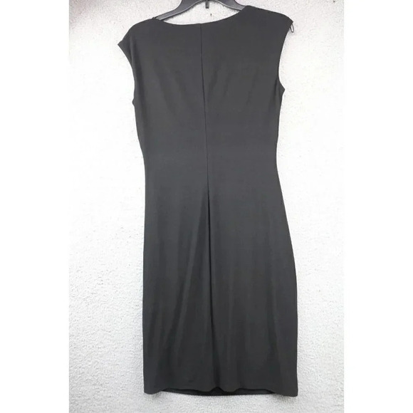 Lauren Ralph Lauren Black Ruched Dress-Size 6-Great Condition - Picture 7 of 8